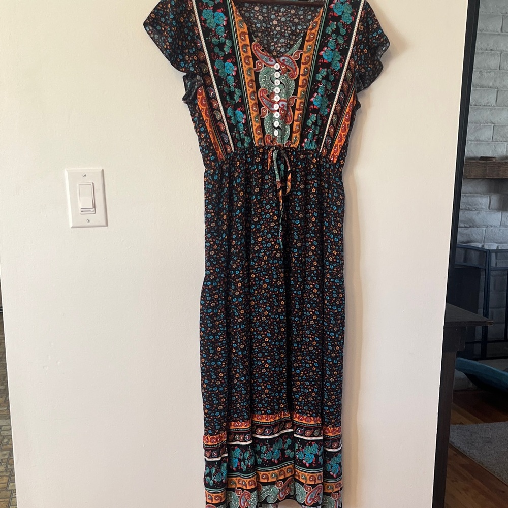Floral Bohemian Maxi Dress